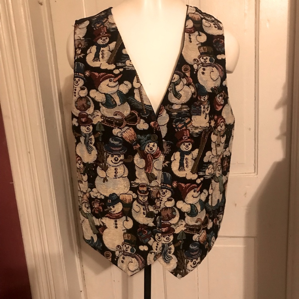 NWOT, Idea Nuova snowman Christmas vest